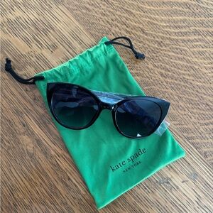 Kate Spade Black Samantha Cat-Eye Sunglasses